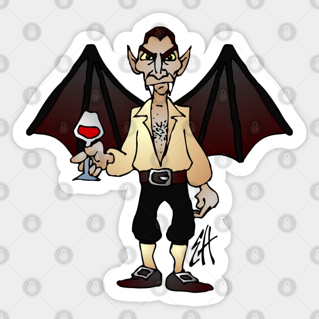 Vampire Sticker by Cardvibes